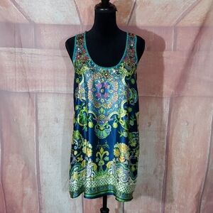 Faith Rhinestone Sleeveless Dress